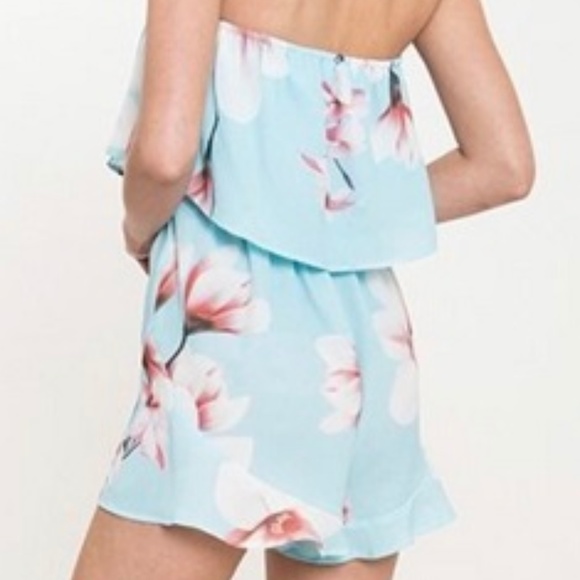 FLORAL TUBE ROMPER - Picture 3 of 5